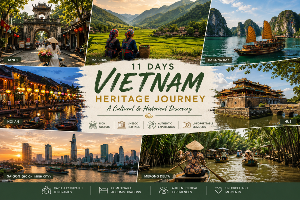 Vietnam 11 Days: Heritage Journey - A Cultural & Historical Discovery