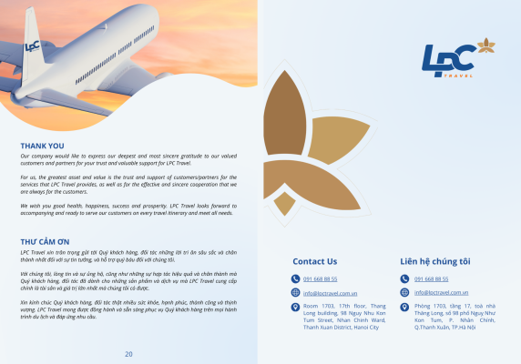 LPC Travel - La Pace Travel - công ty du lịch - Tour inbound outbound - Tour thiết kế riêng - tour golf- tour doanh nghiệp - Profile Company LPC Travel - Customize tour